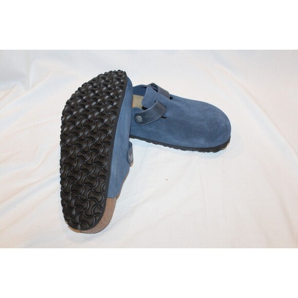 Birkenstock Men\'s Boston BS Suede Mule Clog Suede Sandals EU 42 US 9 Reg Blue main image 2